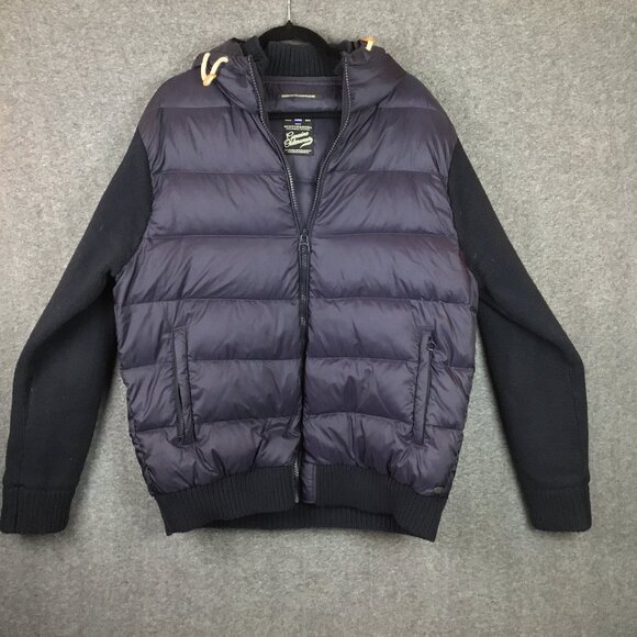 Scotch and Soda Quilted Down and Feather Full Zip Hooded Puffer Jacket Sz XXL/2X - Picture 1 of 14
